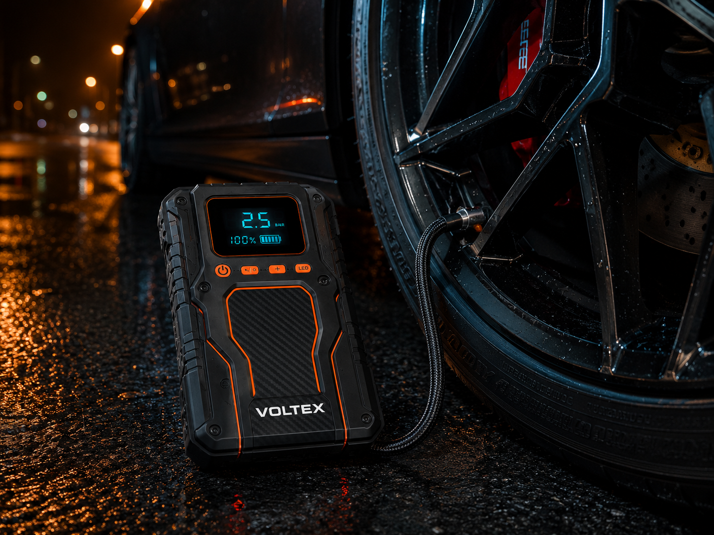 VOLTEX Tactical power bank charging a smartphone