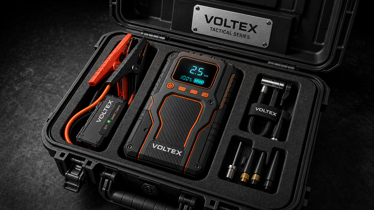 VOLTEX Tactical complete kit flat lay